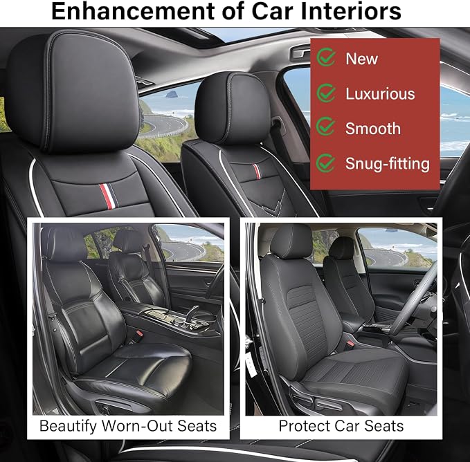 Leather Car Seat Covers Fit for LR Range Rover Sport 2023-2025, 5 Seater - Image 6