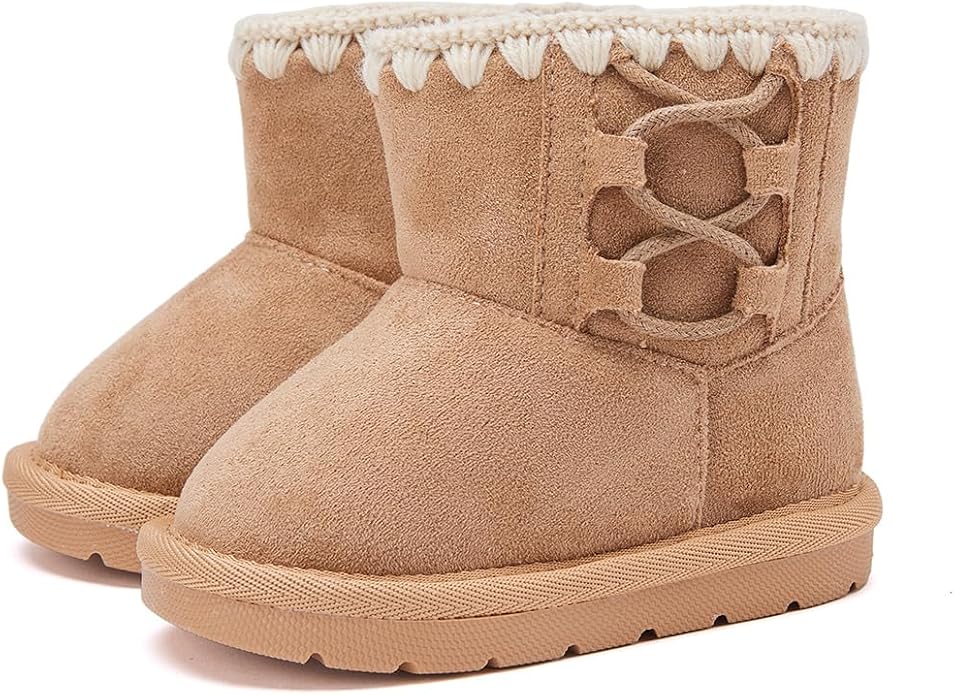 BMCiTYBM Girls Boys Snow Boots Warm Winter Fur Lined Baby Shoes - Image 3