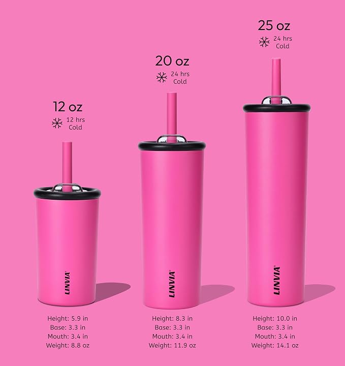 Candy Tumbler, 12 oz Kids Insulated Stainless Steel Water Bottle - Image 3