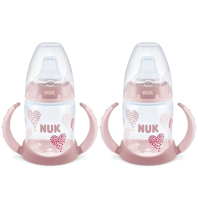 NUK Learner Cup, 5 Oz, Soft Spout, Easy-Grip Handles, BPA Free, Spill Proof by NUK
