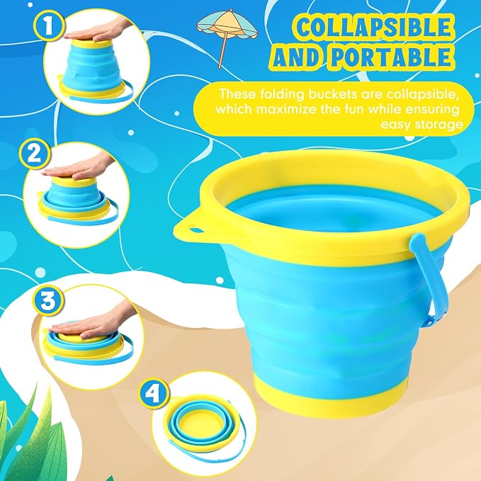 Realspring 3 Sets Collapsible Sand Buckets - Image 5