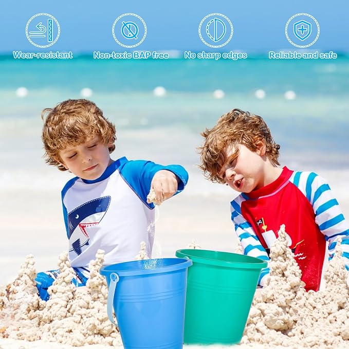 Holady Beach Toys Sand Toys Beach Shovels Beach Pail Set - Image 9