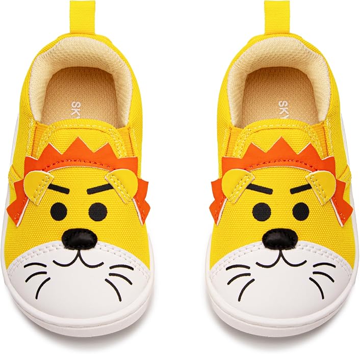 SKYWHEEL Toddler Slip On Shoes Wide Toe Box Barefoot Casual Canvas Walking by SKYWHEEL