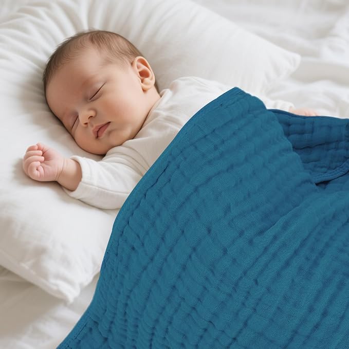 Muslin Hooded Baby Towels 100% Cotton ，Super Soft Muslin Baby Bath Towel - Image 7