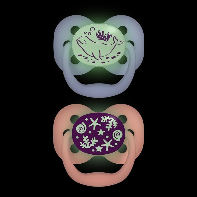 Dr. Brown's Advantage Glow-in-the-Dark Baby Pacifier, Fully Symmetrical Soother - Image 9
