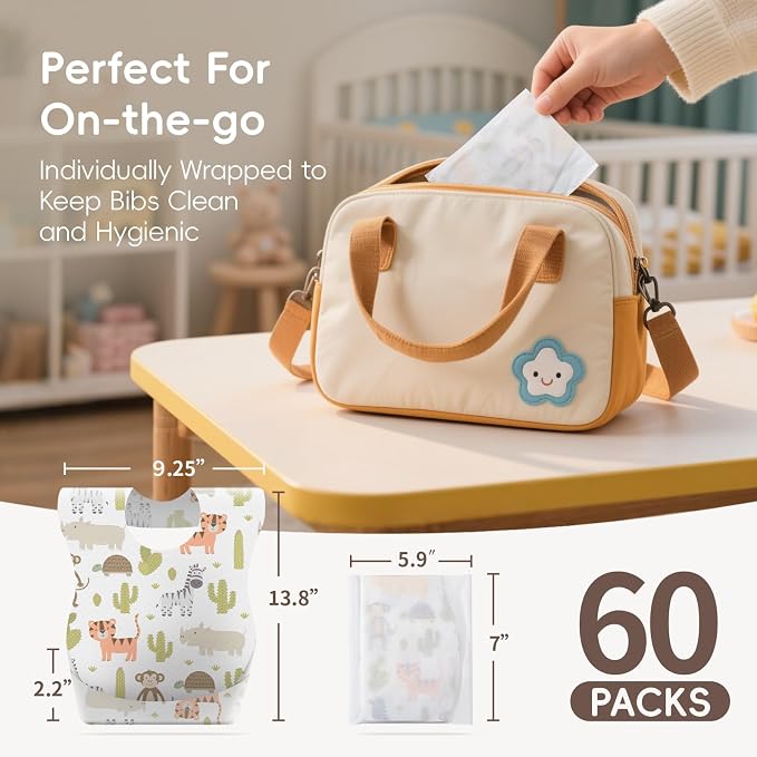 KIIS Disposable Baby Bibs for Baby Boys and Girls - Image 8