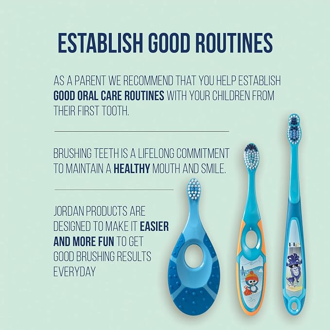 Jordan* ® | Step 1 Baby Toothbrush | 0-2 Years, Soft Bristles, BPA Free | Pink - Image 7