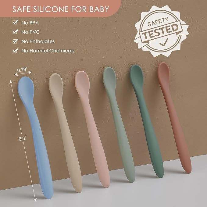 3-Piece Silicone Baby Feeding Spoons - Image 6