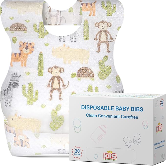 KIIS Disposable Baby Bibs for Baby Boys and Girls by KIIS
