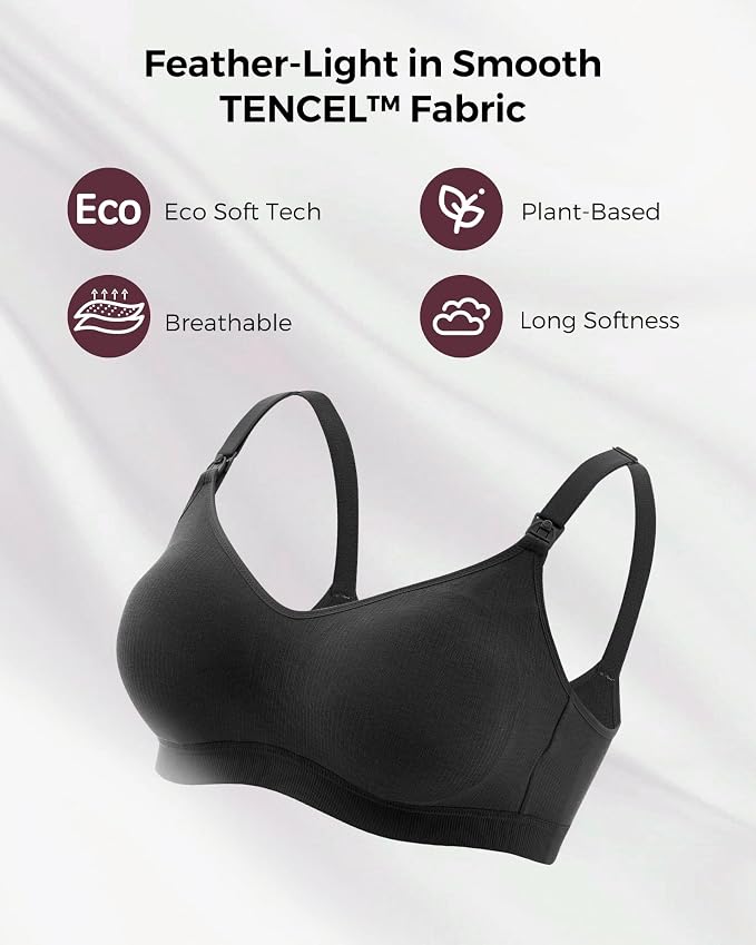 Momcozy Hands-Free Pumping Bra, Wireless & Seamless HF010 Breast Pump Bra - Image 4