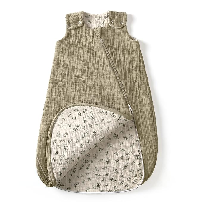 lulumoon Sleep Sack Muslin for Baby: Cotton Wearable Blanket for 9-15 Months by Lulumoon