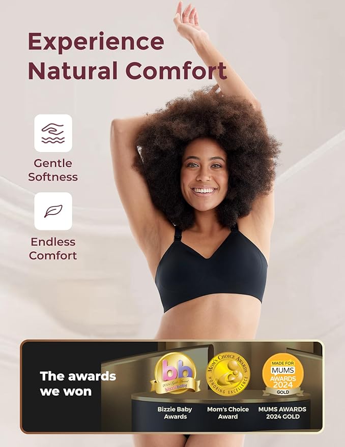 Momcozy Nursing Bras for Breastfeeding, YN21 Seamless Ultra Comfort Maternity - Image 3