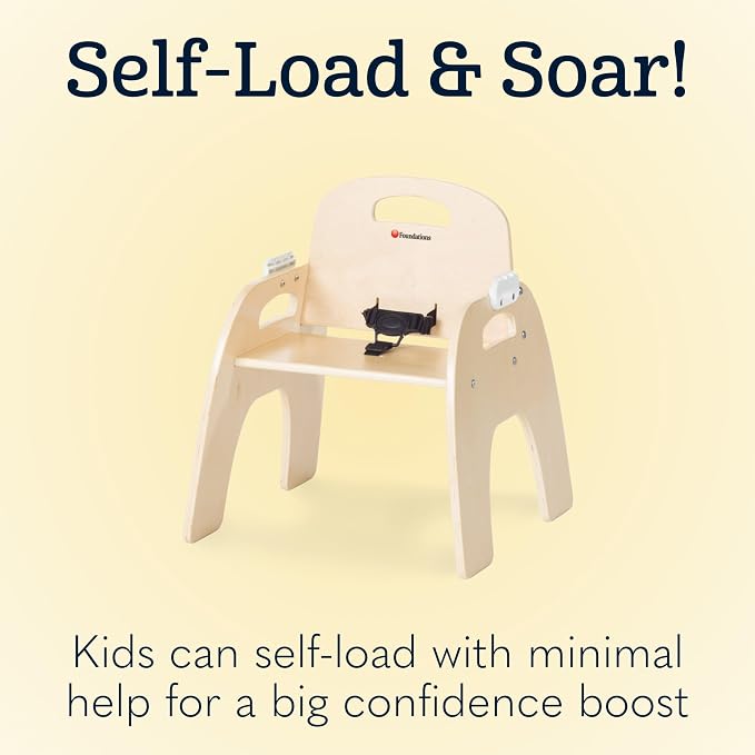 Foundations Easy Serve 5" Wood Feeding Chair - Image 5