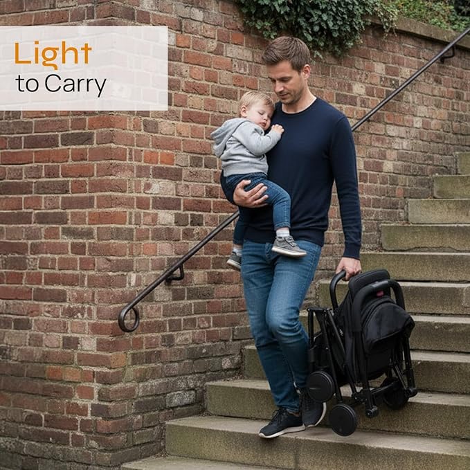 Jovial Lightweight Baby Stroller, Folding Travel Stroller - Image 3