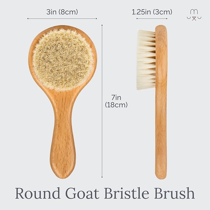 Natemia Wooden Baby Hair Brush | Natural Soft Bristles - Image 7