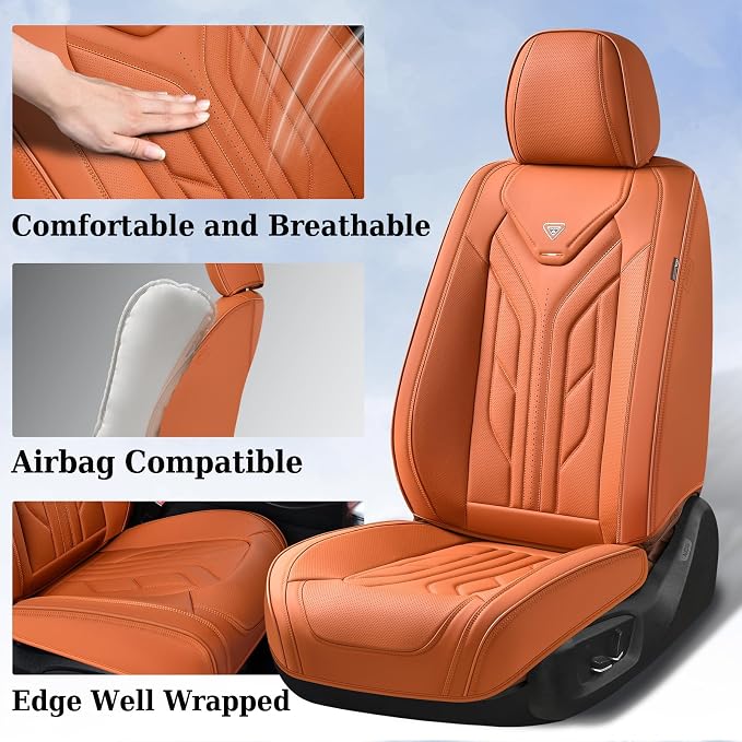 Coverado Seat Covers, Car Seat Covers Front Seats, Leather Seat Covers - Image 3