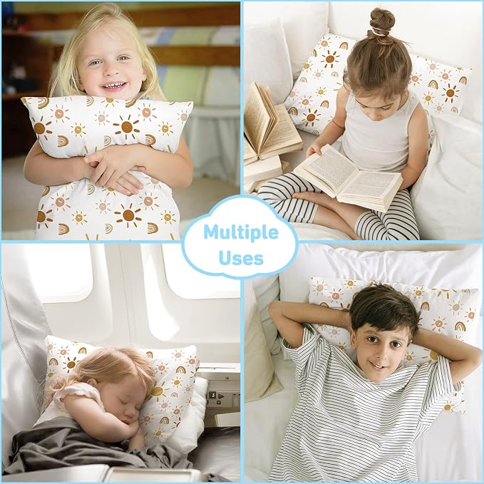2-Pack Toddler Pillow, 13X18 Cotton Toddler Pillows - Image 4