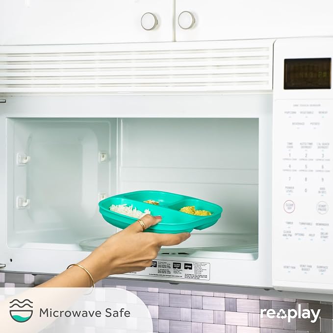 Re-Play Divided Toddler Plates - Image 6