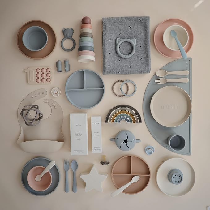 mushie Classic Silicone Suction Plate | BPA-Free Non-Slip Design - Image 6