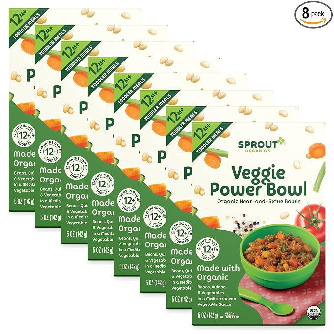 Sprout Organic Baby Food, Toddler Meals, Mediterranean Veggie Power Bowl by SproutOrganics