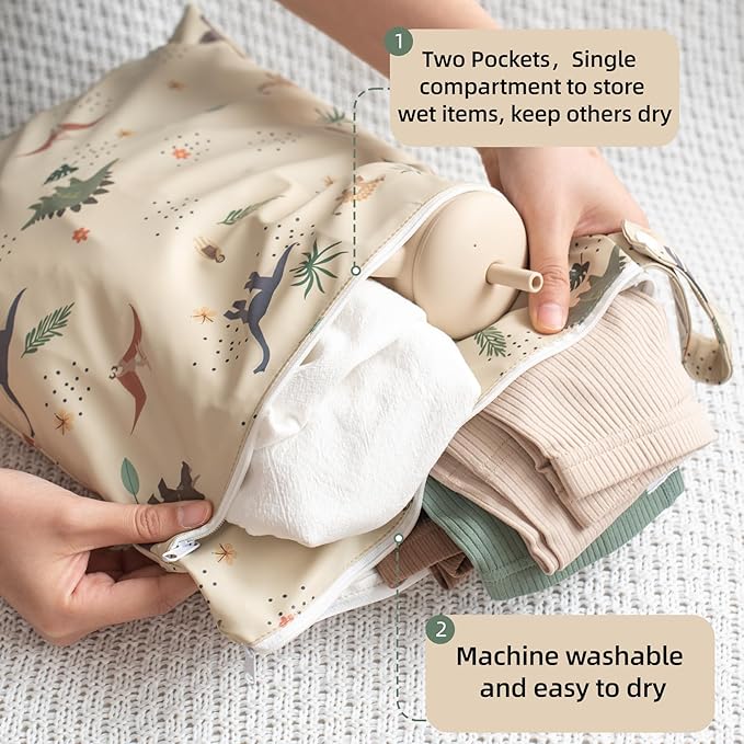 Wet Dry Bag Waterproof Wet Bags Baby Diaper Bag - Image 2