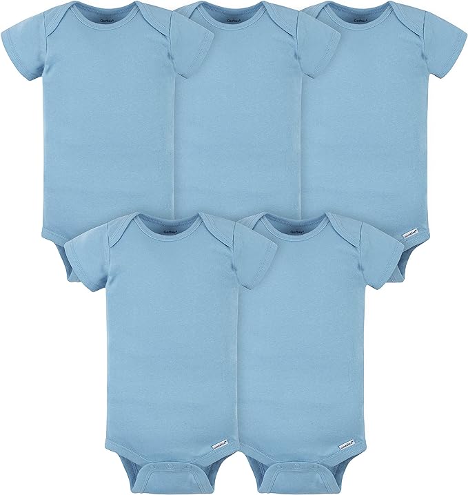 Gerber baby-girls 5-pack Solid Onesies Bodysuits by Gerber