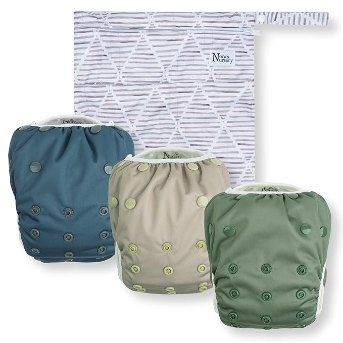 Nora's Nursery Reusable Swim Diapers and Wet Bag by NorasNursery