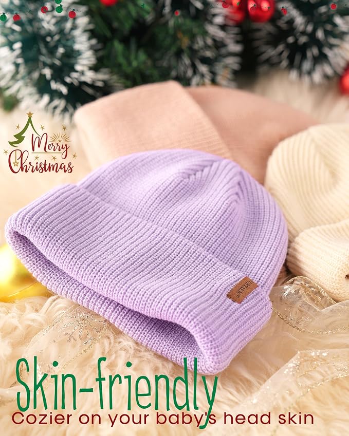 FURTALK Toddler Beanie Baby Boys Girls Beanies Kids Winter Hats Children Knit - Image 2