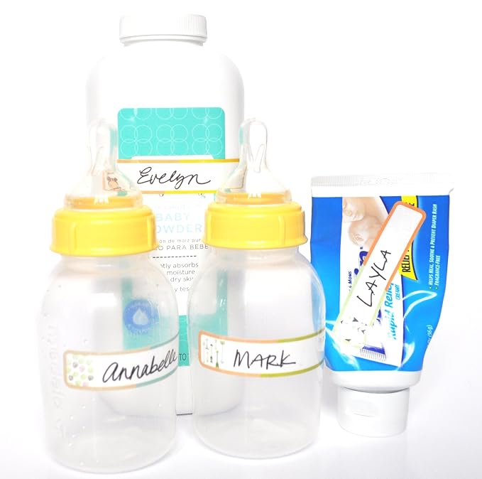 Bottle Labels, Food Pantry Label, Self-Laminating, Waterproof Kids Name Labels - Image 7