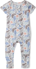 Loulou Lollipop Tencel Lyocell Short Sleeve Zipped Romper by LoulouLollipop