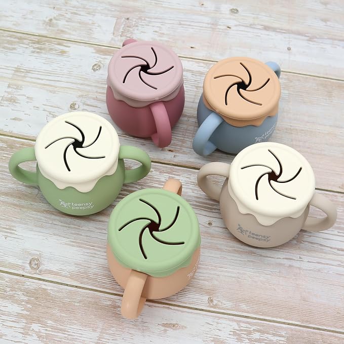 Honey Jar Pot 3-in-1 Silicone Training Cup 8.5oz, Unisex Baby Sippy Cup - Image 6