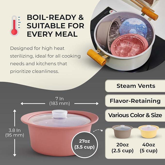 27oz Platinum Silicone Microwave Steamer Pot - Image 4