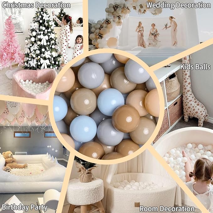 GOGOSO Ball Pits Balls for Toddlers Pack of 50 100 200 Plastics Shape Ball - Image 6