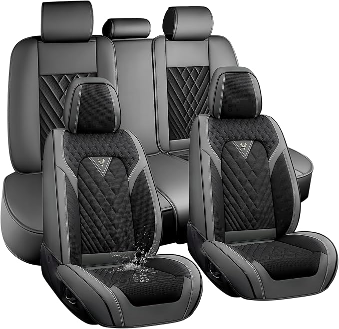 Car Seat Covers Full Coverage Seat Cover Premium Waterproof Faux Leather by Unknown