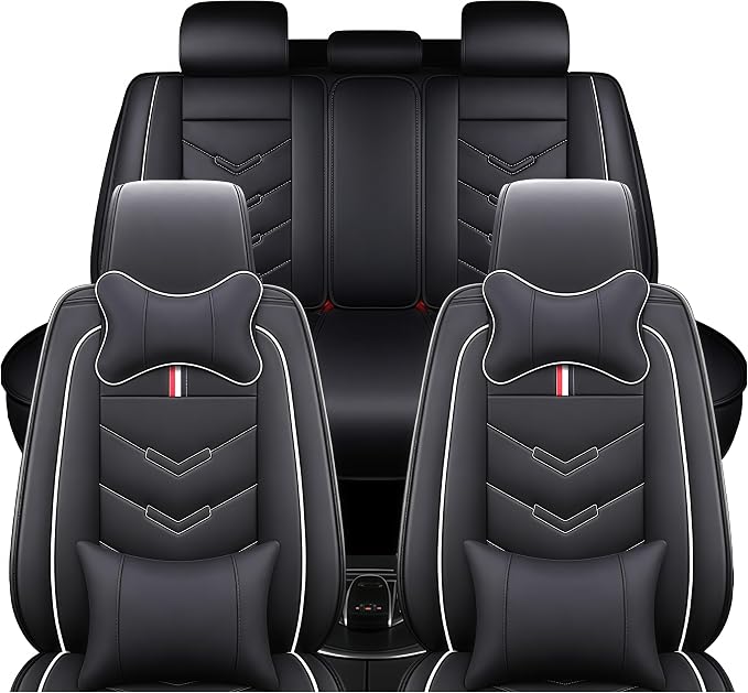 Leather Car Seat Covers Fit for LR Range Rover 2022-2025, 5 Seater Waterproof by TENDER+GLOW