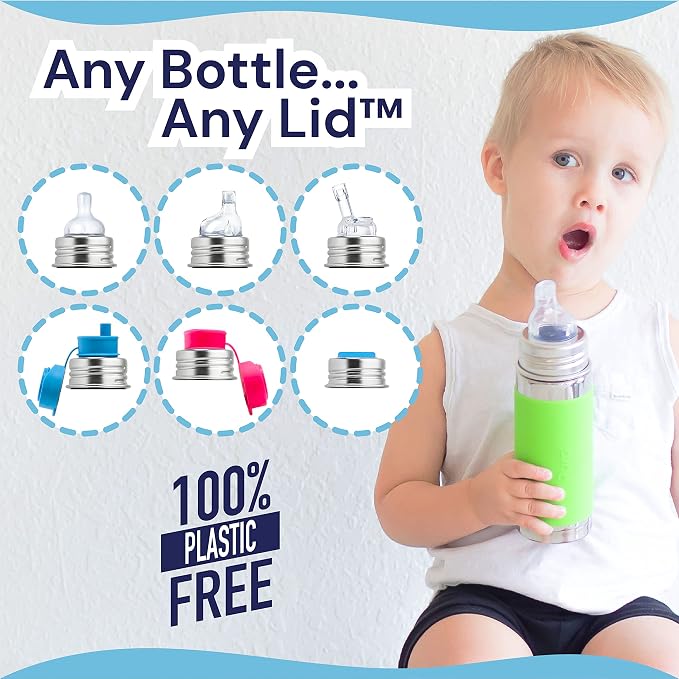 Pura Kiki 9oz/260ml Stainless Steel Insulated Sippy Bottle w/Sleeve, - Image 6