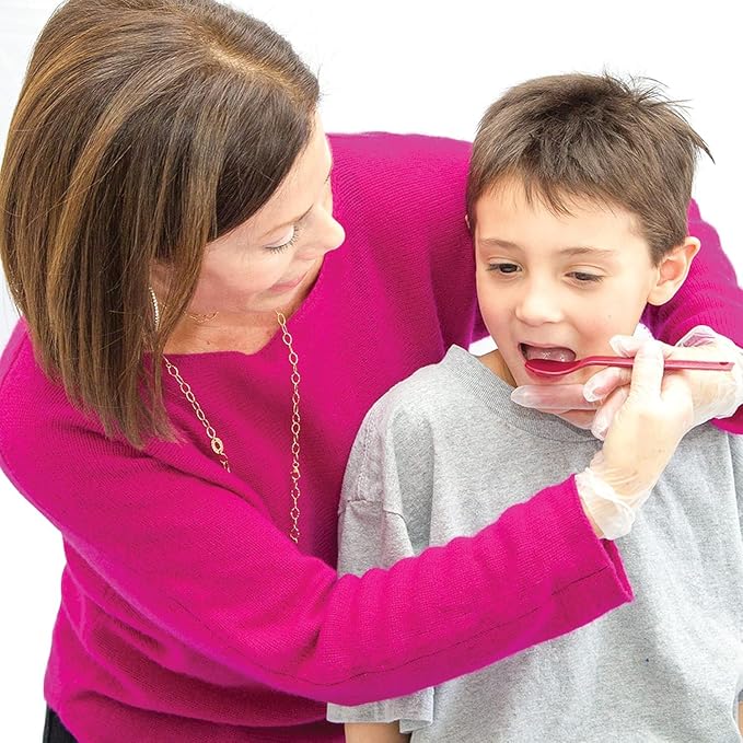 TalkTools Textured Magenta Spoons | Provides oral awareness during feeding | - Image 6