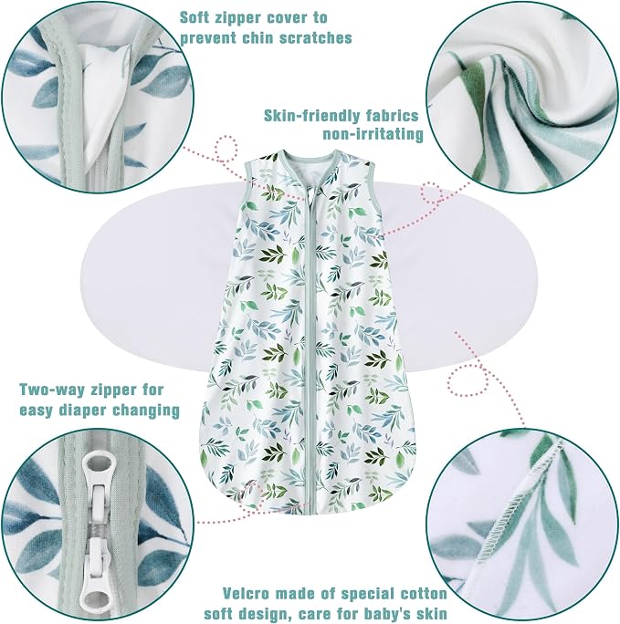 Newborn Sleep Sack Baby Swaddle, Swaddle me 0-3 Month, 3-Way Adjustable - Image 5