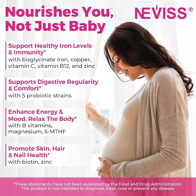 Prenatal Vitamins for Women Multivitamin Gummies w/ Methylfolate 1mg, Choline - Image 5