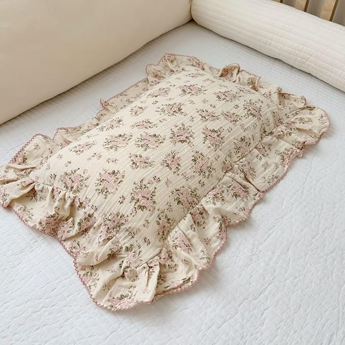 BuLuTu Muslin Toddler Kids Pillowcases Standards Size Pillow Cases - Image 3