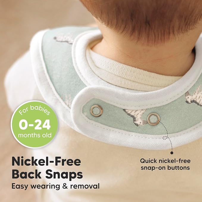 KeaBabies 8-Pack Organic Baby Bibs - Image 6