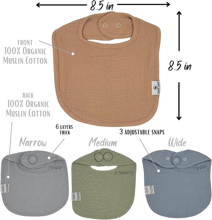 DiaperSquad's Baby Bibs for Drooling and Teething, Bibs for Boys, Baby Girl - Image 4