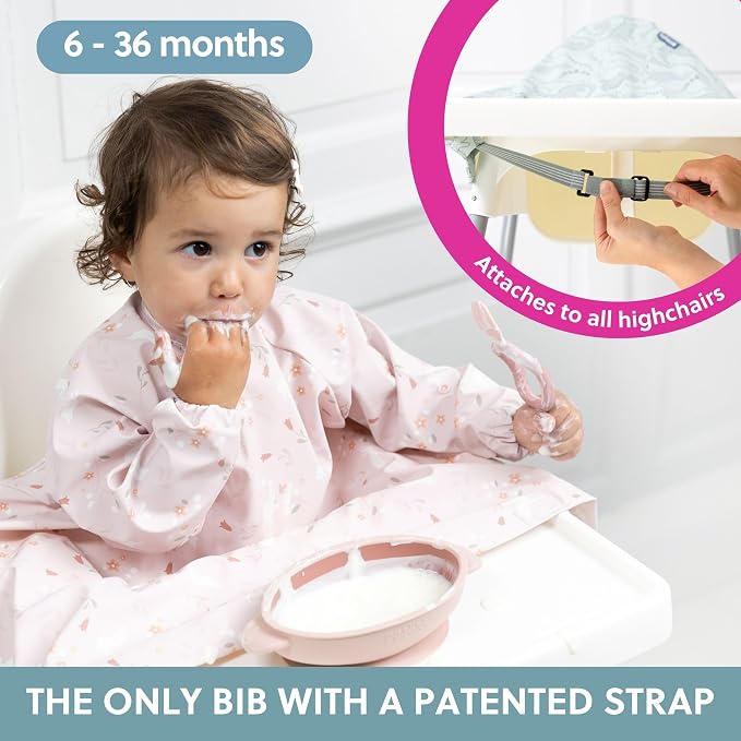 BIBaDO - Long Sleeve Baby Bibs - Babies & Toddlers 6-36 Months - Coverall Baby - Image 2