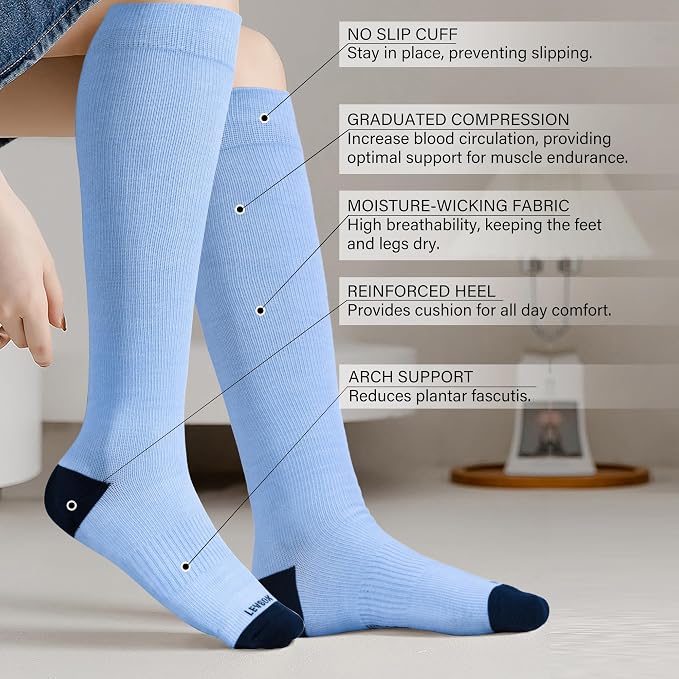 LEVSOX Viscose Made from Bamboo Compression Socks - Image 2