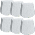 Muslin Burp Cloths Set, 6 Pieces, 100% Organic Cotton Hand Washcloths by RomyRo