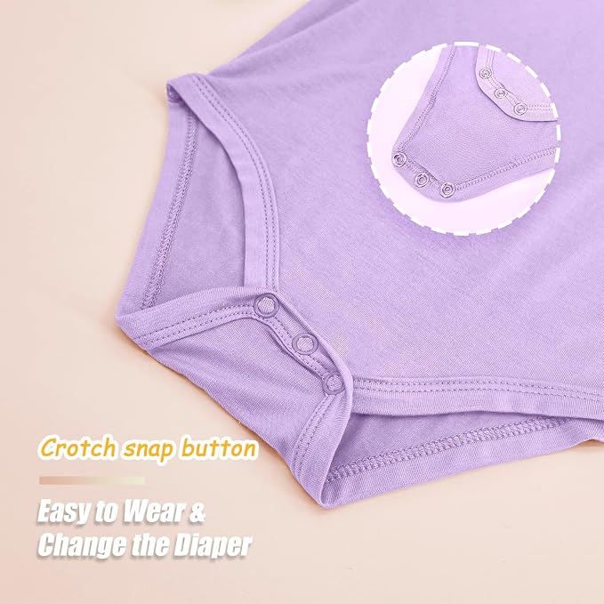 Jimonda Bamboo Baby Bodysuit Long Sleeve Infant Romper Soft Boy Girl Unisex - Image 5
