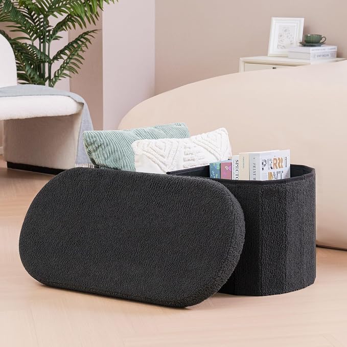 B FSOBEIIALEO Ottoman with Storage - Image 2