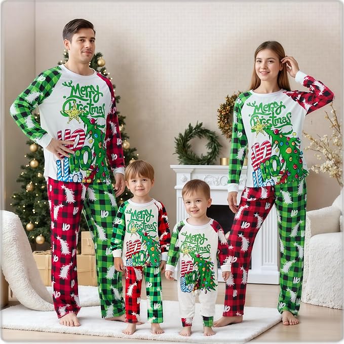 Awoscut Family Christmas Pajamas Matching Pajamas - Image 2