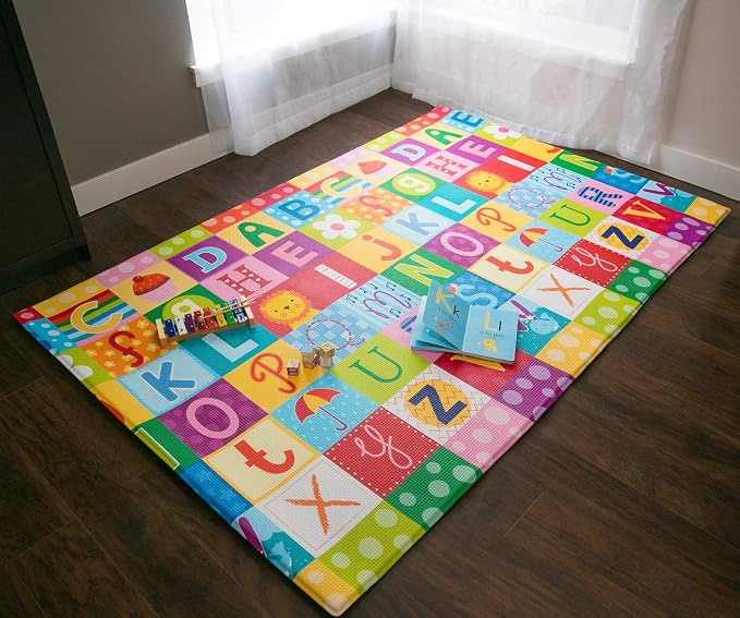 Baby Care Play Mat 73’’ x 49’’ Original One-Piece Reversible Rollable - Image 3