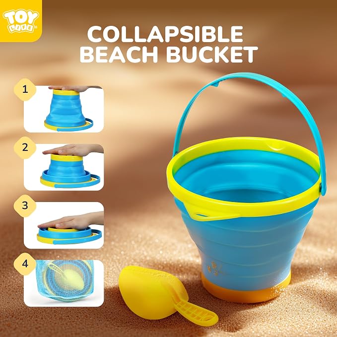 TOY Life Collapsible Beach Bucket Toys - Image 6